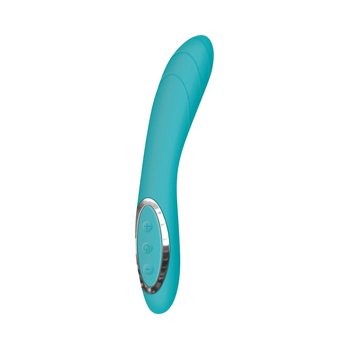 Adam & Eve G-Gasm Curve Rechargeable Silicone G-Spot Vibrator Teal