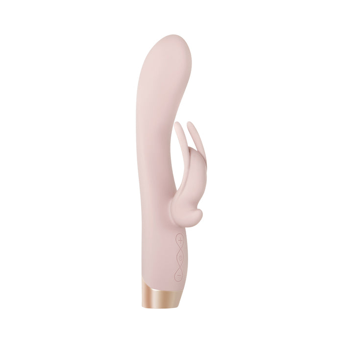 Evolved Golden Bunny Rechargeable Silicone Rabbit Vibrator Light Pink/Rose Gold