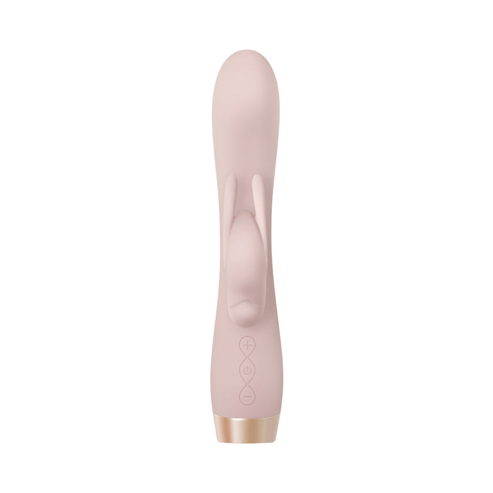 Evolved Golden Bunny Rechargeable Silicone Rabbit Vibrator Light Pink/Rose Gold