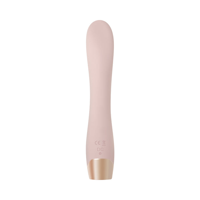 Evolved Golden Bunny Rechargeable Silicone Rabbit Vibrator Light Pink/Rose Gold