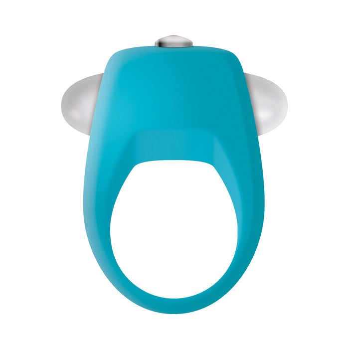 Zero Tolerance Teal Tickler Single-Speed Vibrating Silicone Cockring Teal