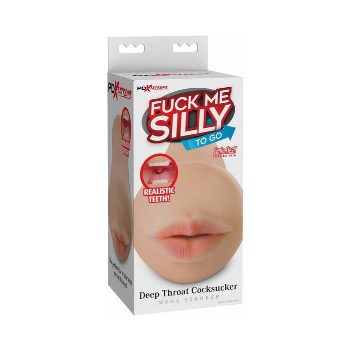 PDX Fuck Me Silly To Go Deep Throat Cocksucker Oral Mega Stroker Beige