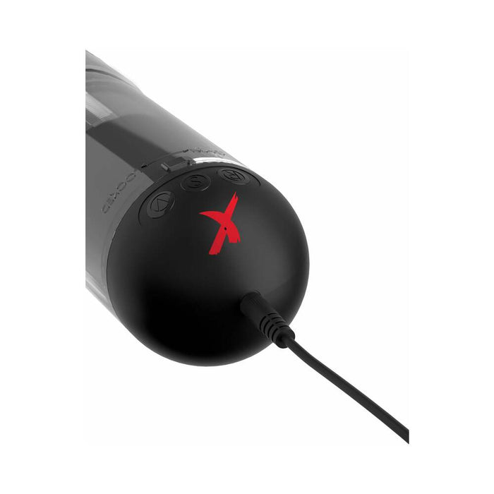 PDX Elite Extender Pro Rechargeable Vibrating Penis Pump Clear/Black