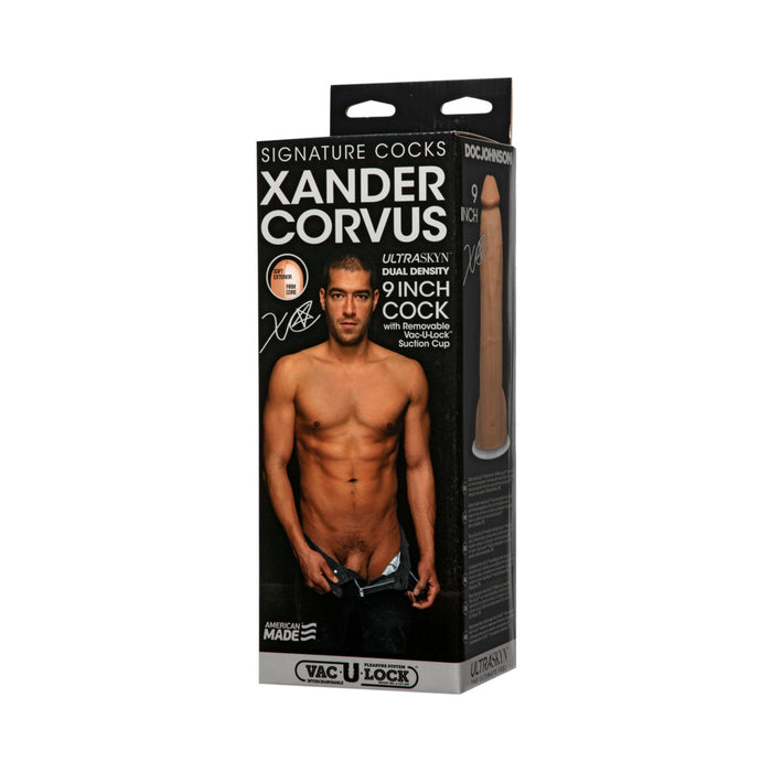 Signature Cocks - Xander Corvus - 9in ULTRASKYNCock w/Removable Vac-U-Lock Suction Cup Vanilla