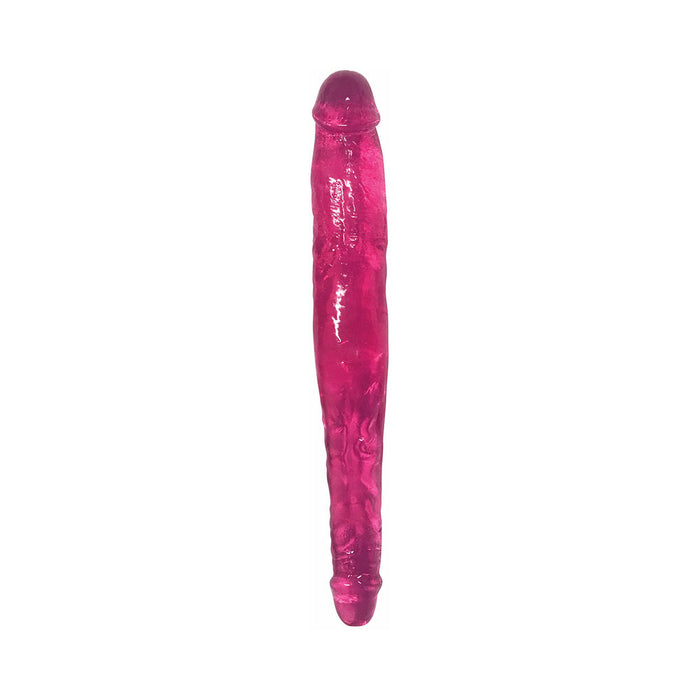 Curve Toys Lollicock Sweet Slim Stick 13 in. Dual Ended Dildo Cherry