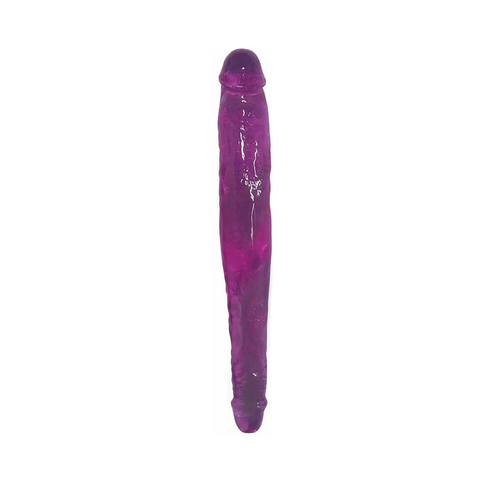 Curve Toys Lollicock Sweet Slim Stick 13 in. Dual Ended Dildo Grape