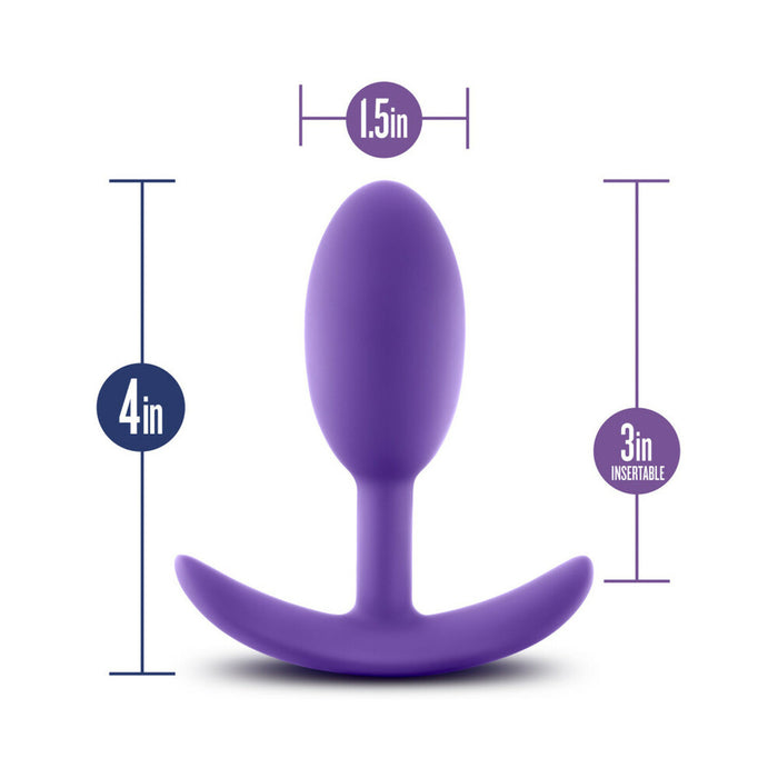 Blush Luxe Wearable Vibra Slim Plug Medium Purple