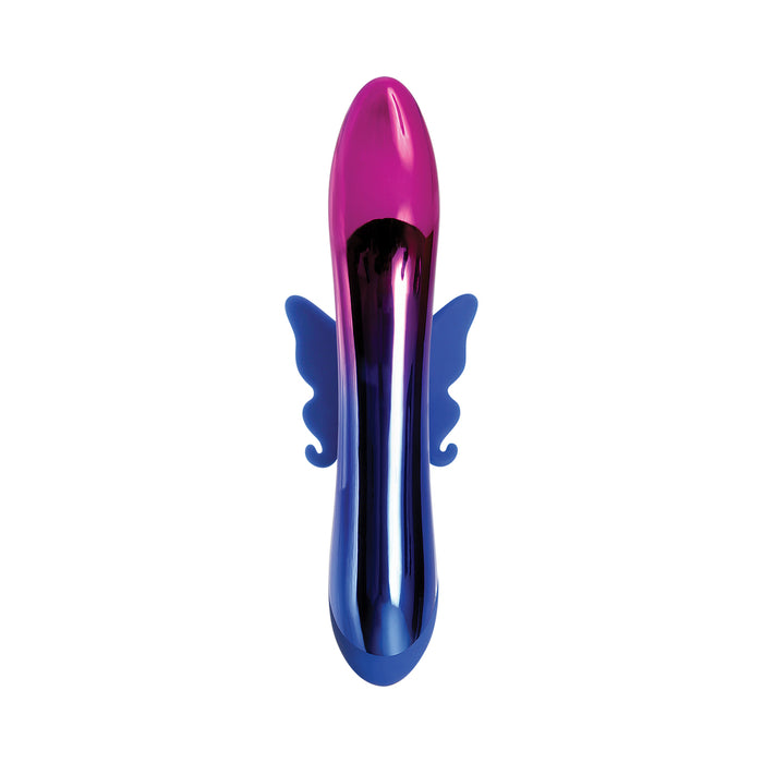 Evolved Firefly Rechargeable Silicone Dual Stimulator Blue/Pink