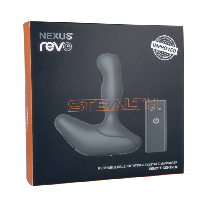 Nexus REVO STEALTH Remote Control Rotating Prostate Massager - Black