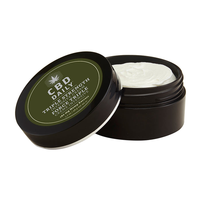 Earthly Body CBD Daily Intensive Cream Triple Strength (Mint Scent) 1.7oz