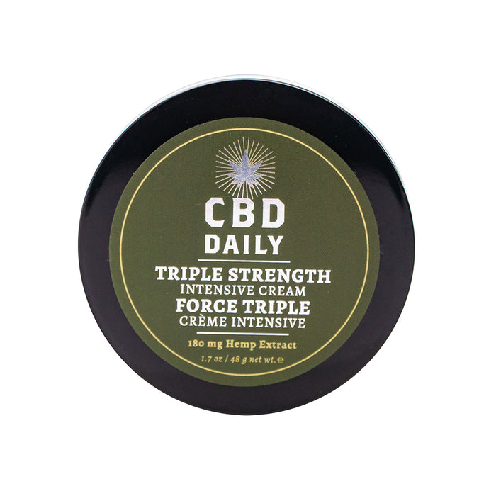 Earthly Body CBD Daily Intensive Cream Triple Strength (Mint Scent) 1.7oz