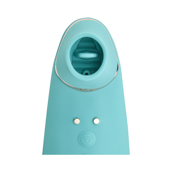 Nu Sensuelle Trinitii 3-in-1 Suction Tongue Vibe Electric Blue