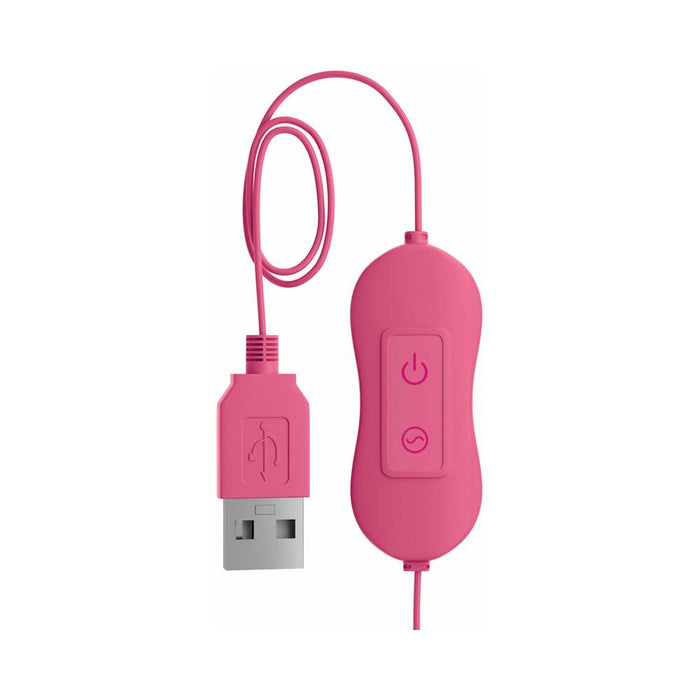 Pipedream OMG! Bullets #Cute USB-Powered Silicone Vibrating Bullet With Ears Pink