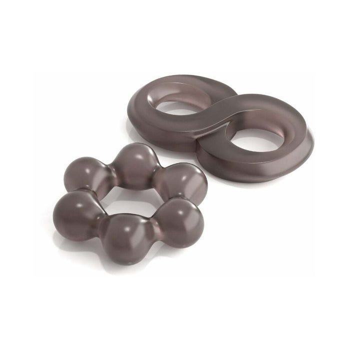 Pipedream Classix 3-Piece Performance Cock Ring Set Smoke