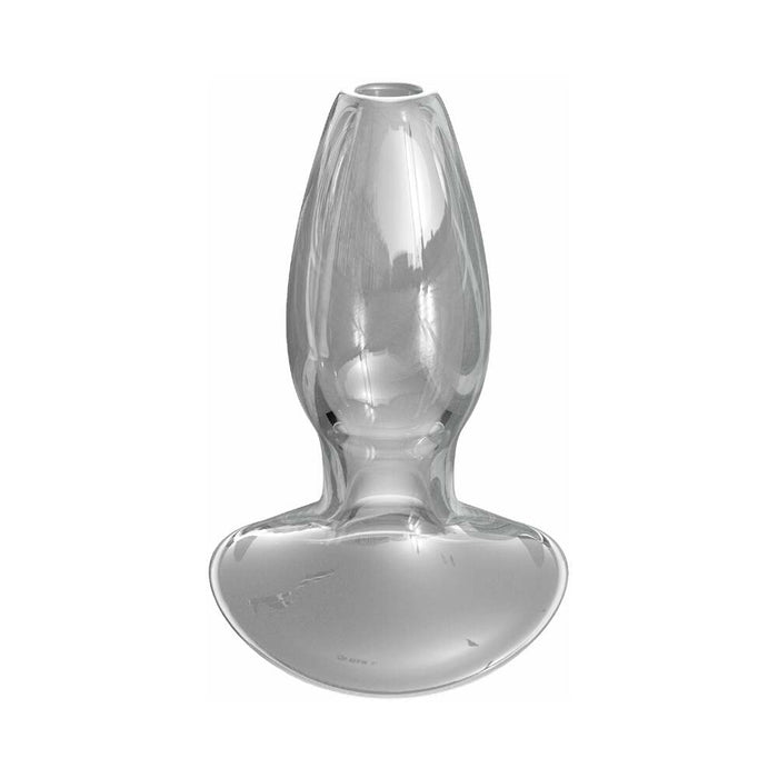 Pipedream Anal Fantasy Elite Collection Beginner's Anal Gaper Glass Tunnel Plug Clear