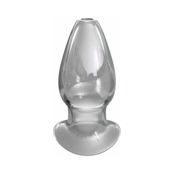 Pipedream Anal Fantasy Elite Collection Mega Anal Gaper Glass Tunnel Plug Clear