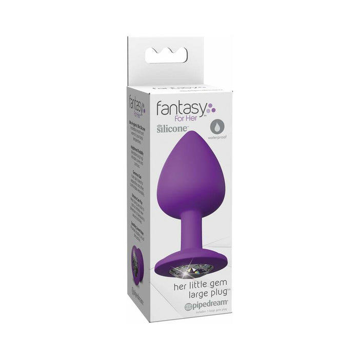 Pipedream Fantasy For Her Silicone Her Little Gem Large Plug Purple