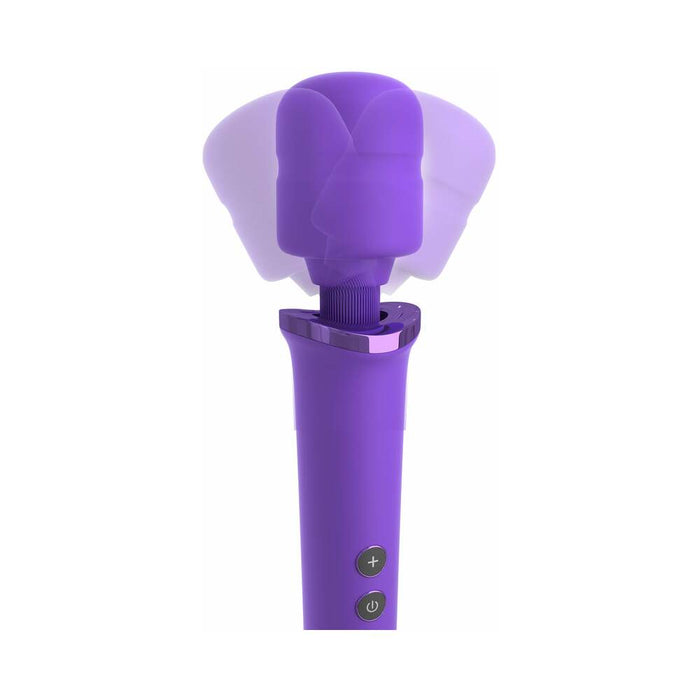 Pipedream Fantasy For Her Her Rechargeable Power Wand Silicone Vibrator Purple