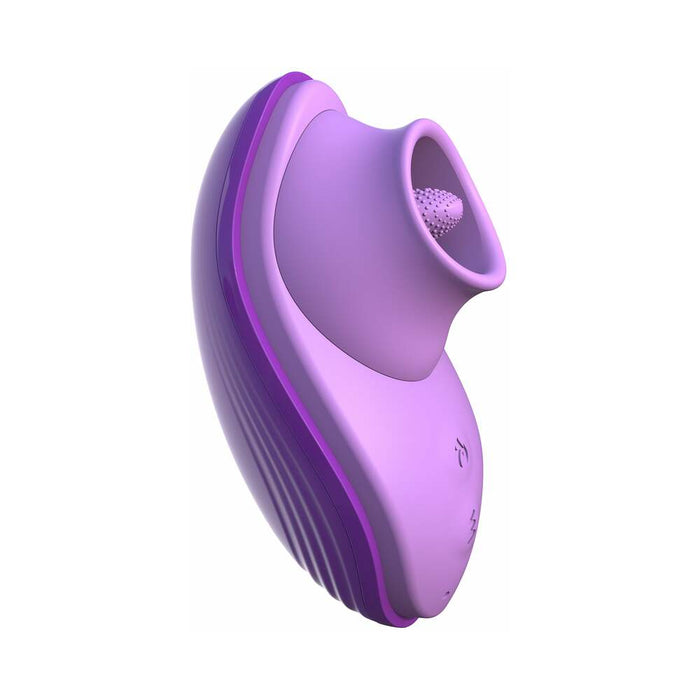 Pipedream Fantasy For Her Rechargeable Her Silicone Fun Tongue Licking Vibrator Purple