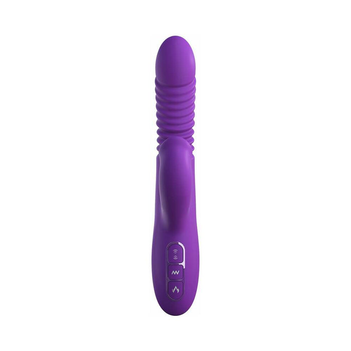 Pipedream Fantasy For Her Rechargeable Silicone Ultimate Thrusting Clit Stimulate-Her Purple