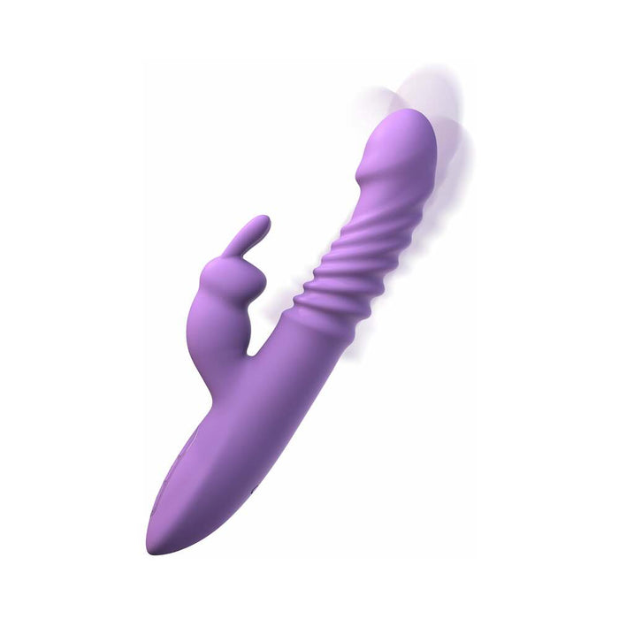 Pipedream Fantasy For Her Rechargeable Her Thrusting Silicone Rabbit Vibrator Purple