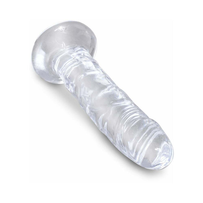 Pipedream King Cock Clear 6 in. Cock Realistic Dildo With Suction Cup