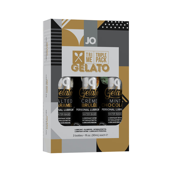 JO Tri Me Triple Pack Gelato Flavored Water-Based Lubricant 3-Pack