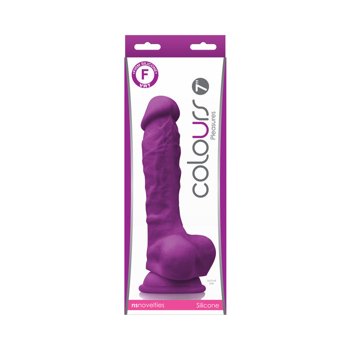 Colours Pleasures 7in Dildo Purple