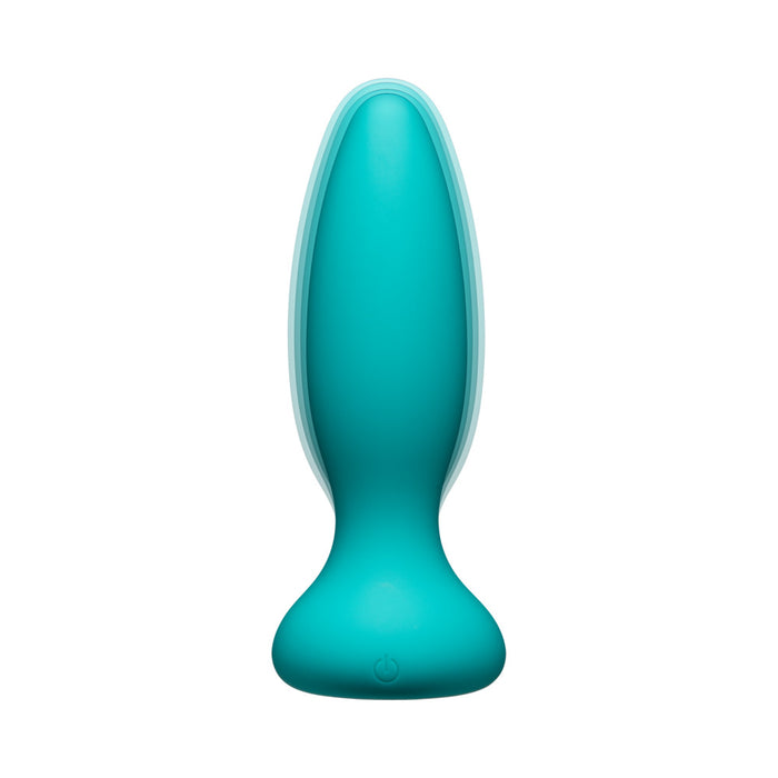 A-Play Vibe Beginner Rechargeable Silicone Anal Plug with Remote Black