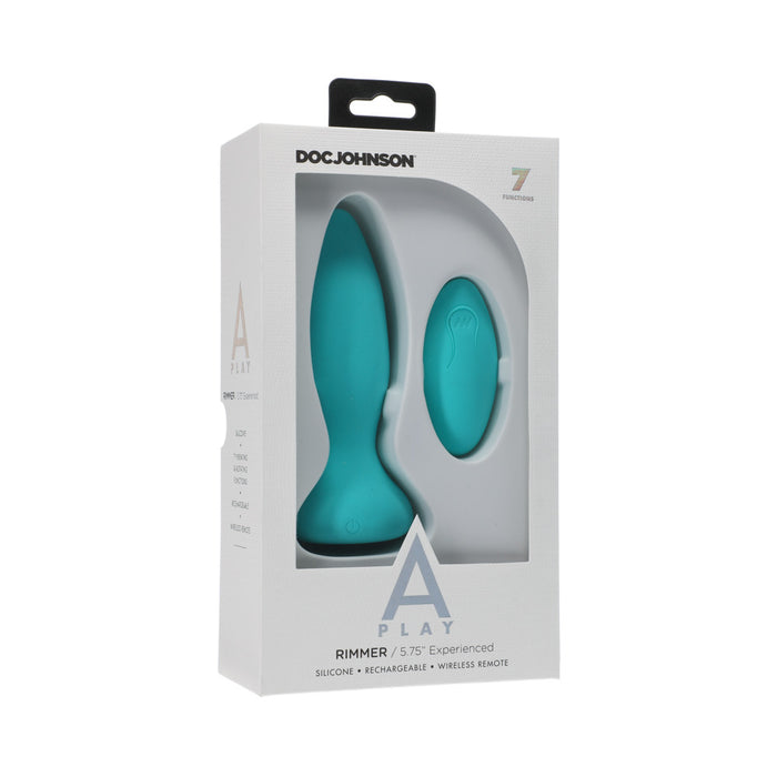 A-Play Rimmer Experienced Rechargeable Silicone Anal Plug with Remote Teal