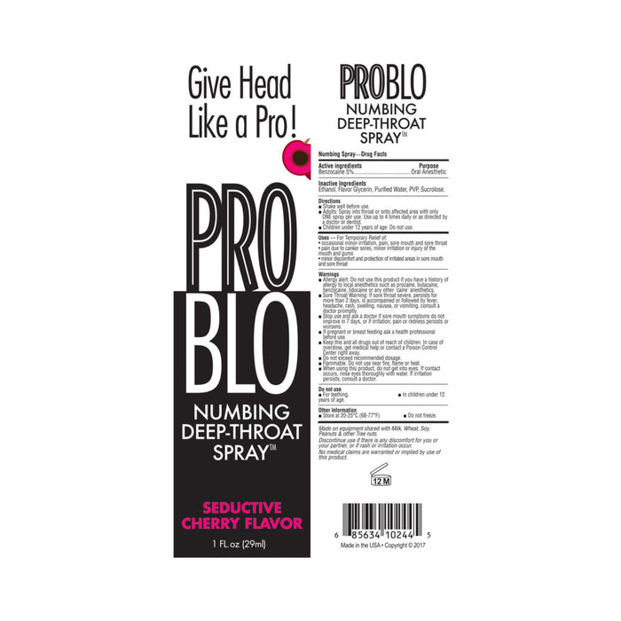 Problo Numbing Spray- Cherry