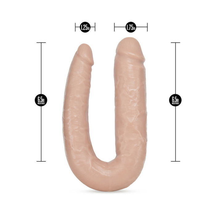 Dr. Skin Dr. Double Realistic 18 in. Dual-Ended Dildo Beige