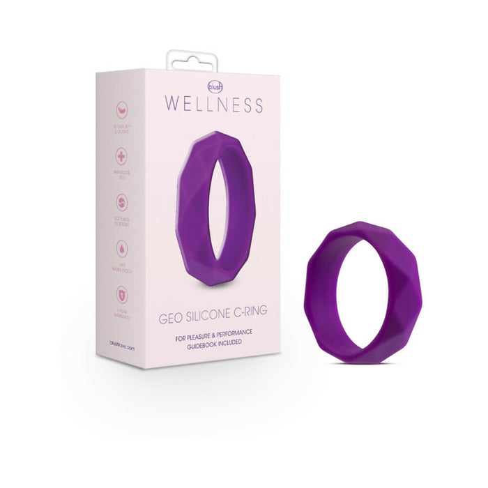 Blush Wellness Geo Silicone Cockring Purple