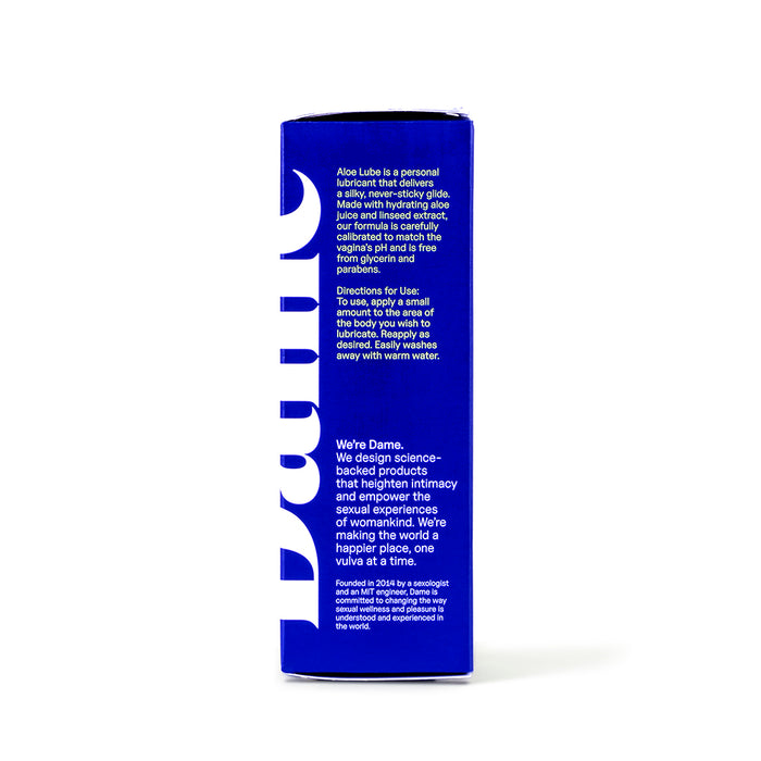 Dame Aloe Lube Personal Lubricant 4 oz.