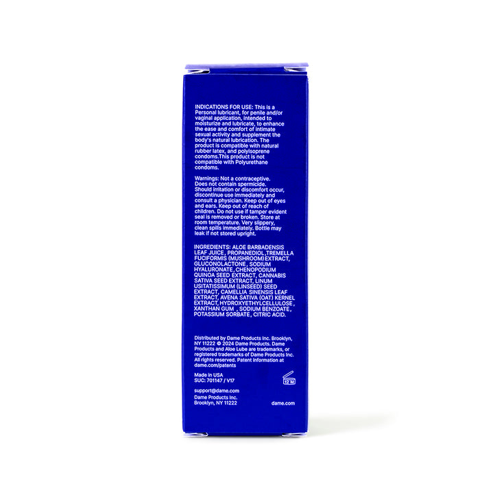 Dame Aloe Lube Personal Lubricant 4 oz.