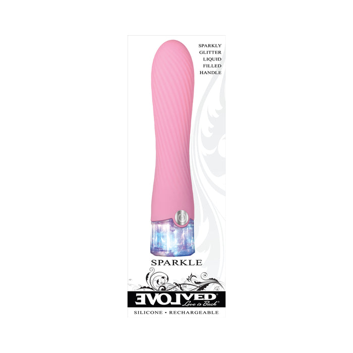 Evolved Sparkle Light-Up Rechargeable Silicone Vibrator Pink