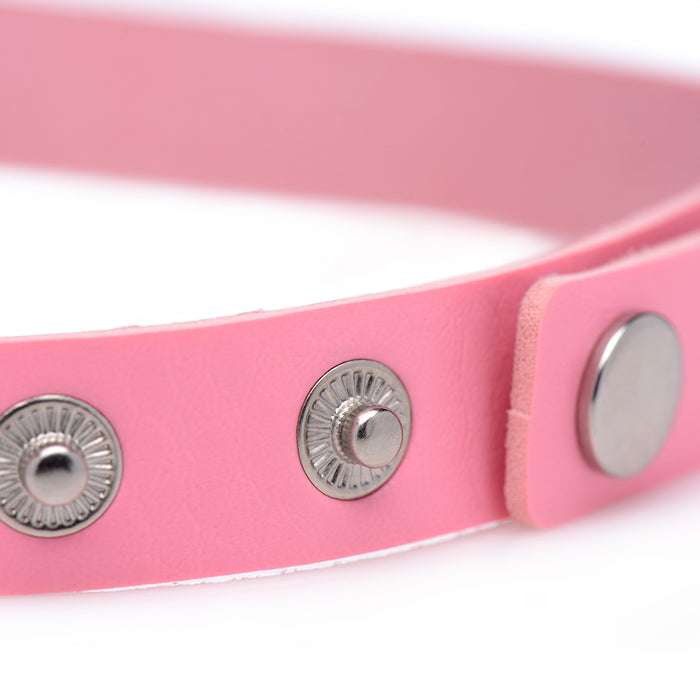 Master Series Sweet Heart Chrome Heart Choker Pink