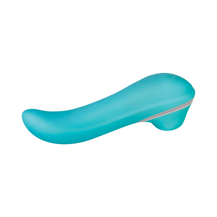 Adam & Eve French Kiss-Her Rechargeable Silicone Clitoral Stimulator Teal