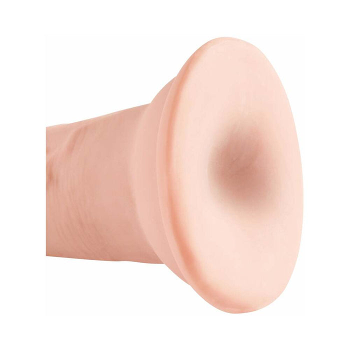 Pipedream King Cock Plus 5 in. Triple Density Cock Realistic Dildo With Suction Cup Beige