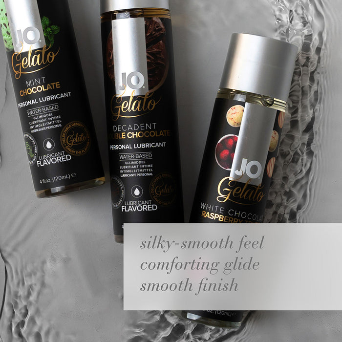 JO Gelato Decadent Double Chocolate Flavored Water-Based Lubricant 4 oz.