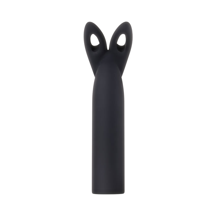 Evolved Four Play Rechargeable Silicone Bullet Vibrator and 3-Piece Sleeve Set Black
