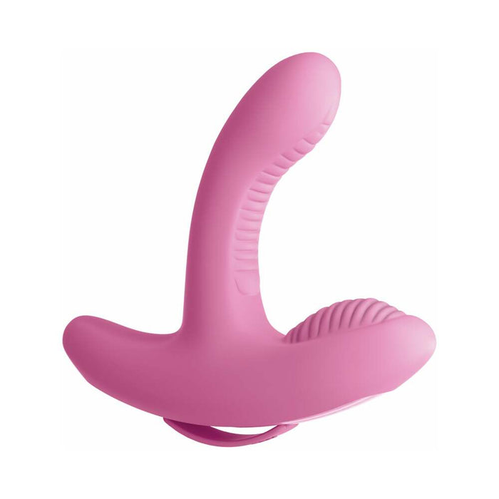 Pipedream 3Some Rock n' Grind Dual Stimulation Silicone Vibrator Pink