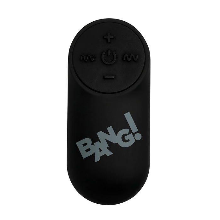 BANG! Vibrating Bullet with Remote Control Black