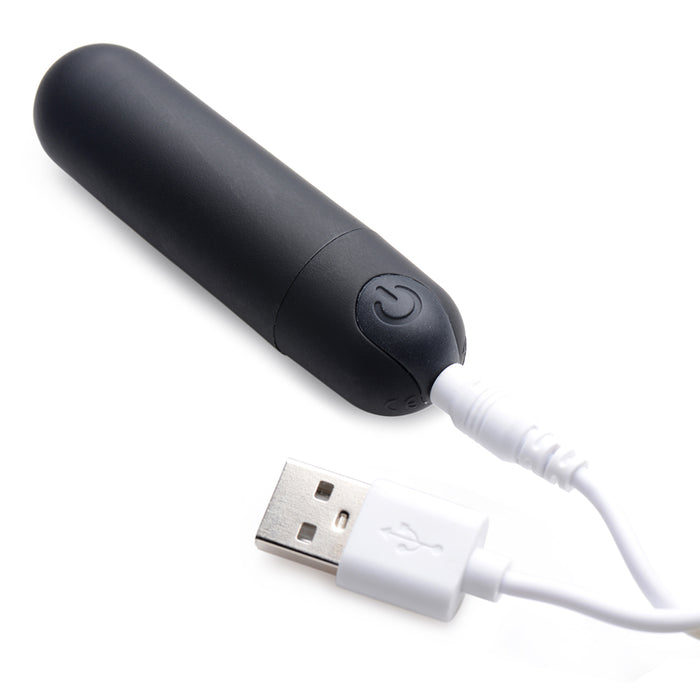 BANG! Vibrating Bullet with Remote Control Black