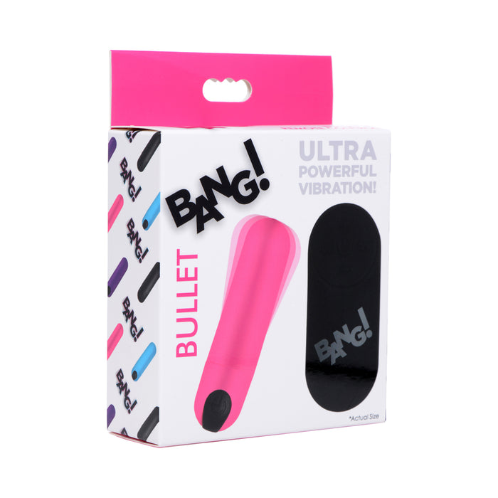 BANG! Vibrating Bullet with Remote Control Pink