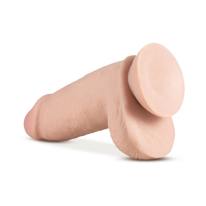 Blush Au Naturel 2.75 Pounder 10 in. Posable Dual Density Dildo with Balls & Suction Cup Beige