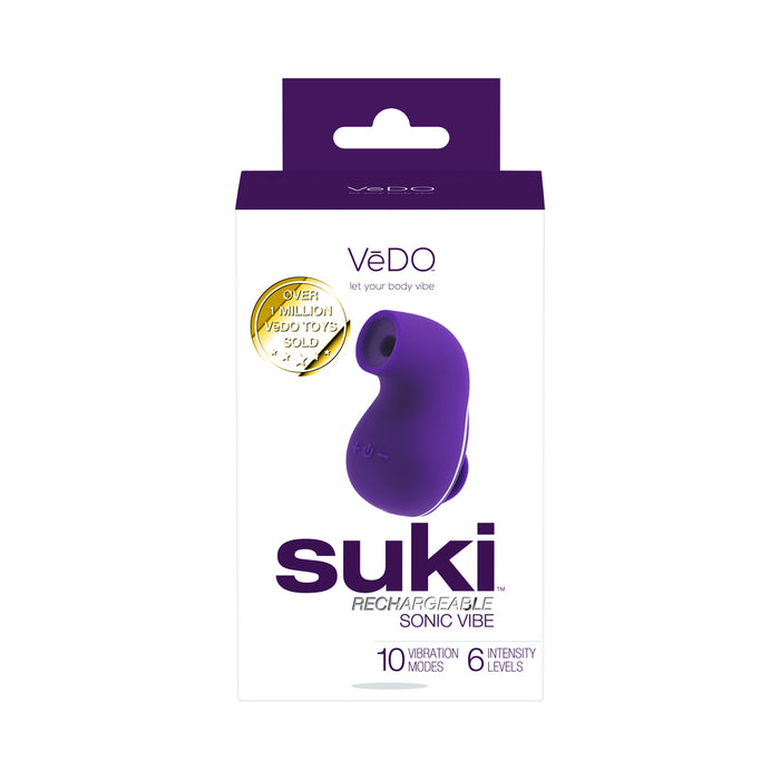 Vedo Suki Sonic Suction Rechargeable Vibrator Deep Purple