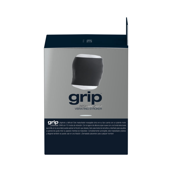 Grip Rechargeable Vibrating Sleeve Black