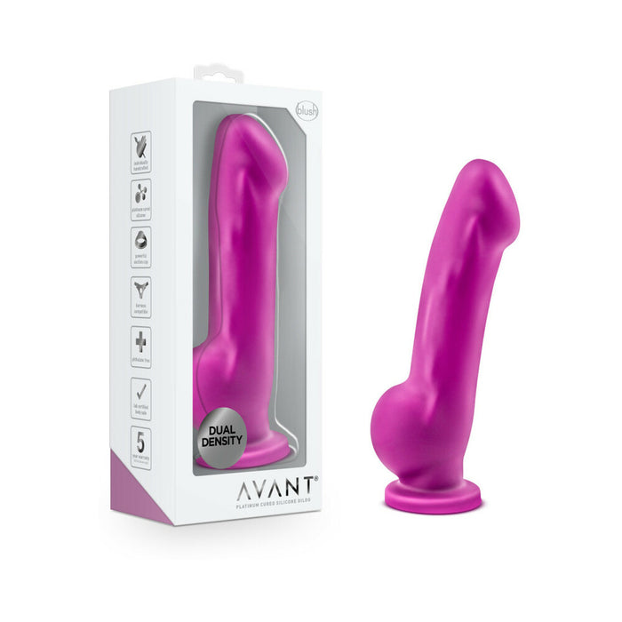 Blush Avant D7 Ergo 7.5 in. Dual Density Silicone Dildo with Suction Cup Violet