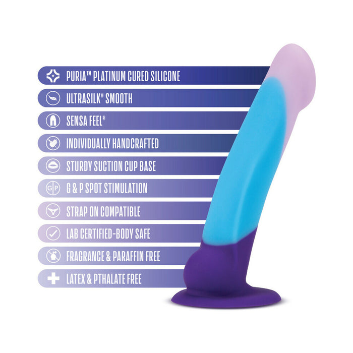 Avant D16 Purple Haze 7 in. Silicone Dildo with Suction Cup